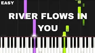 RIVER FLOWS IN YOU - piano tutorial (EASY)