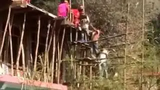 Бетононасос по индийски! Такого вы не видели!
