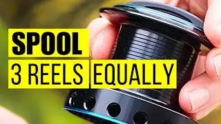 How to Spool 3 Reels (EVENLY) With 1000m of Line