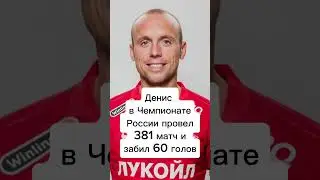 500 матчей футболиста Дениса Глушакова #футболроссии #матч #рекорд #статистика #2024