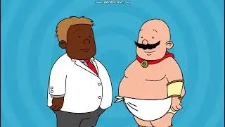 Fart Inflated Captain Underpants Has A Mustache