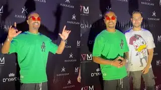 Vedant Mahajan With Ex Captain Manchester United patrice evra  In bandra Today
