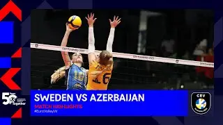 Sweden vs. Azerbaijan | Match Highlights | CEV EuroVolley 2023 Women