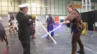 Having a Star Wars Lightsaber Training Duel At My First Anime Con 2024