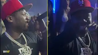 50 Cent Pulls Up In Miami Club With Yung Bleu 'King Of New York Is In The Building'