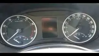 Снятие надписи SERVICE с приборной панели SKODA OCTAVIA A5
