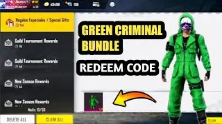 Green Criminal Bundle Redeem Code 🔥 Criminal Bundle Redeem Code 100% Real 😳