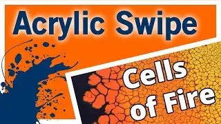 How to Do an Acrylic Pour Swipe - Field of Fire