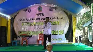 Sambutan Perwakilan Kepala Desa Kedaton Acara Khitanan Massal & Gratis YPIW Ds. Kedaton Kec. Kapas