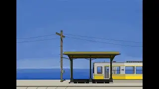 [Speedpaint] Train Stop | Krita