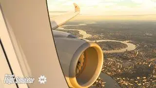 INSANE REALISM! |Stunning Flight From Doha to London In Qatar A350 | MSFS2024 | RTX 5070 Ti