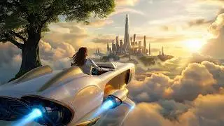 Journey Through a Futuristic City Above the Clouds | 1-Hour Sci-Fi Soundscape
