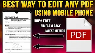 How to edit Pdf File in Mobile 2023📱Pdf Edit in Mobile | Best Free PDF Editing Apps For Mobile Phone
