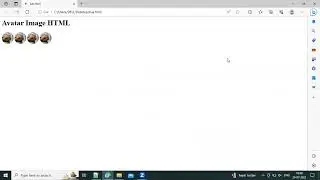 How to create Avatar image in HTML & CSS