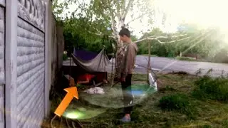 Пытаемся сжечь шалаш
