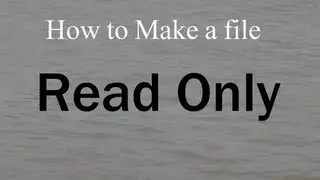How to Make a File Read Only