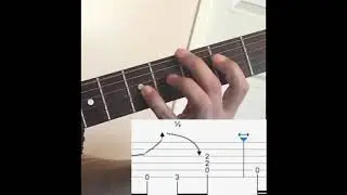 G Bender main riff -slow with Tabs #shorts