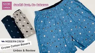 MODERN CREW Cruise Cotton Boxers Unboxing & Review