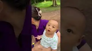 👶  Eating in front Angkor Temple,Cambodia 😋 #funny #funnyshorts #love #shorts #short #video #baby
