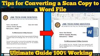 Tips for Converting a Scan Copy to a Word File | Ultimate Guide