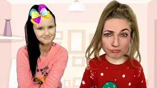 Даша шутит и играет копирует маму