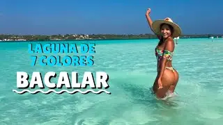 La LAGUNA DE 7 COLORES - Lo Mejor de Bacalar | México Vlog #3