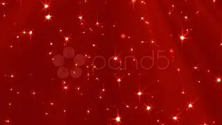 Shining Looped Lights And Stars Background (Red). Stock Footage