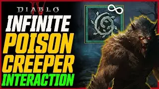 INFINITE POISON CREEPER INTERACTION! New Druid Synergy For Leveling! // Diablo 4