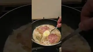 Свинина с пастой в белом сухом вине