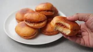 Jam Donut Recipe | Eggless & Without oven | Fried Bun Recipe | Yummy