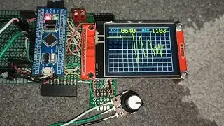 OSCILLOSCOPE STM32 LOW FREQUENCY ANALOG ON TFT ILI9341 SPI SOFTWARE