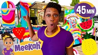 Meekah Makes Ice Desserts!  | Blippi | 🚌Wheels on the BUS Songs! | 🚌Nursery Rhymes for Kids