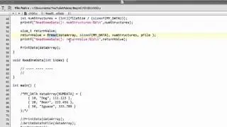Beginning C Programming - Part 50 - Reading Data From A File
