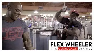 Flex Wheeler Training Legs With Kali Muscle 8 Weeks Out From Olympia | Flex Wheeler Comeback Diaries