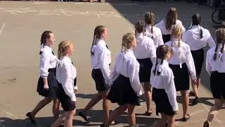 Строевая подготовка. Женский батальон.