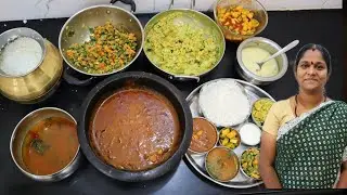 Lunch Combo Vlog With My Mother's Special Poondu Kuzhambu With Cooking Tips Pumpkin Kootu,Payasam