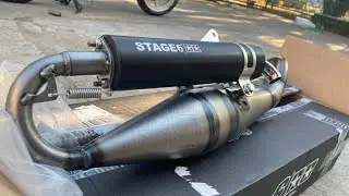 Выхлопная труба на скутер aprilia stage 6