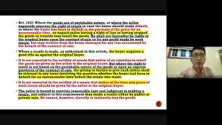 OBLIGATIONS OF THE VENDOR Part 4