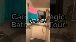Carnival Cruise bathroom tour on the Magic ship! #shorts #carnivalcruise #carnivalmagic #cruise