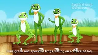 Five speckled frogs