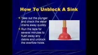 How To Unblock A Blocked/Clogged Sink, Sewer Or Drain