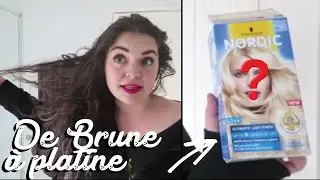 Test décoloration cheveux maison / De brune a blonde platine ?