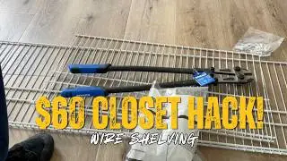 ClosetMaid Wire Shelving Install 🛠️ | Easy DIY Closet Makeover + Cutting Tips