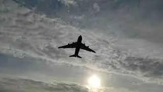 Взлет АН-124 Руслан из Гостомеля 06.01.2022