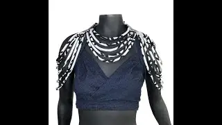 Black & White Women’s Off the Shoulder Corded Top Necklace | Ladies African Necklace