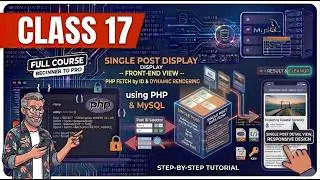 Class 17 | Single Post - Front View | Dynamic Website using PHP MySQL