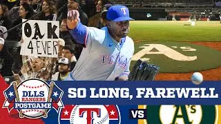 The Texas Rangers and Oakland Athletics bid an emotional farewell! | DLLS Rangers Postgame