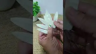 Miniature Snake Plant/Paper Tape Crafts/ #hildacrafty #diyplanter #snakeplant #miniature