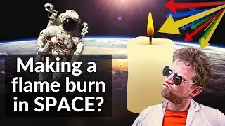 Let's make a flame that burns in outer space! Pasta Hybrid Rocket Engine or space candle
