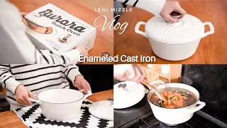 Unboxing & Review Panci Enamel Cast Iron Skitchen #shoppinghaul